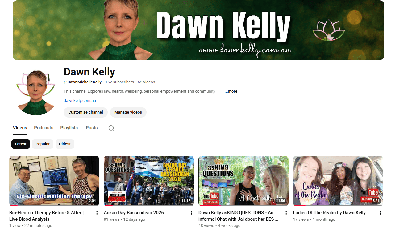 Dawn Kelly YouTube Channel